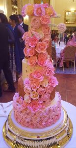 A rather spectacular wedding cake at a recent wedding I attended